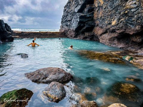 Wild swimming at Porthtowan Tidal Pool