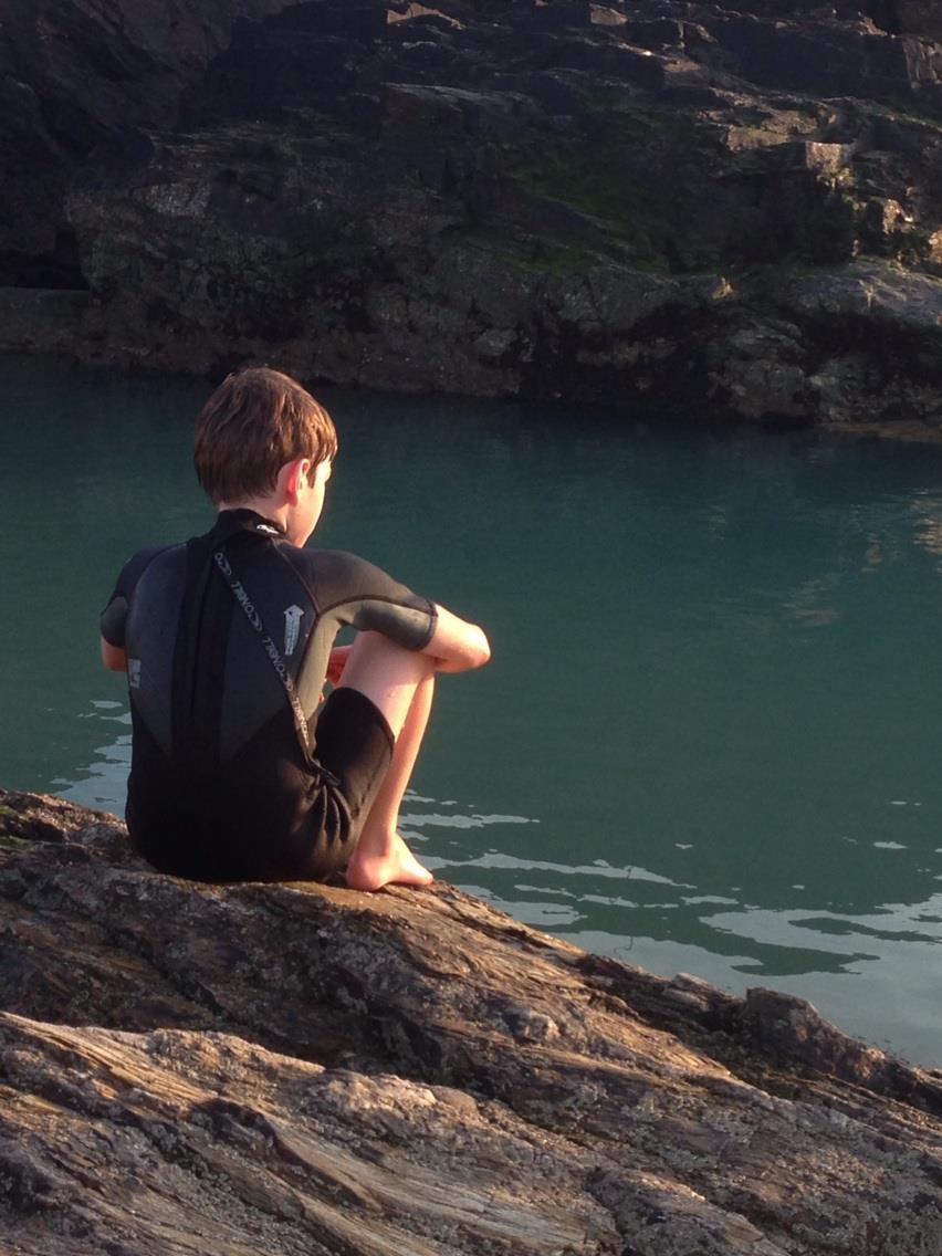 Swimming at Chapel Rock