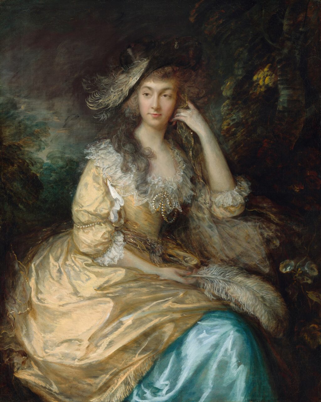 Painting by Thomas Gainsborough: Frances Susanna, Lady de Dunstanville, c. 1786
