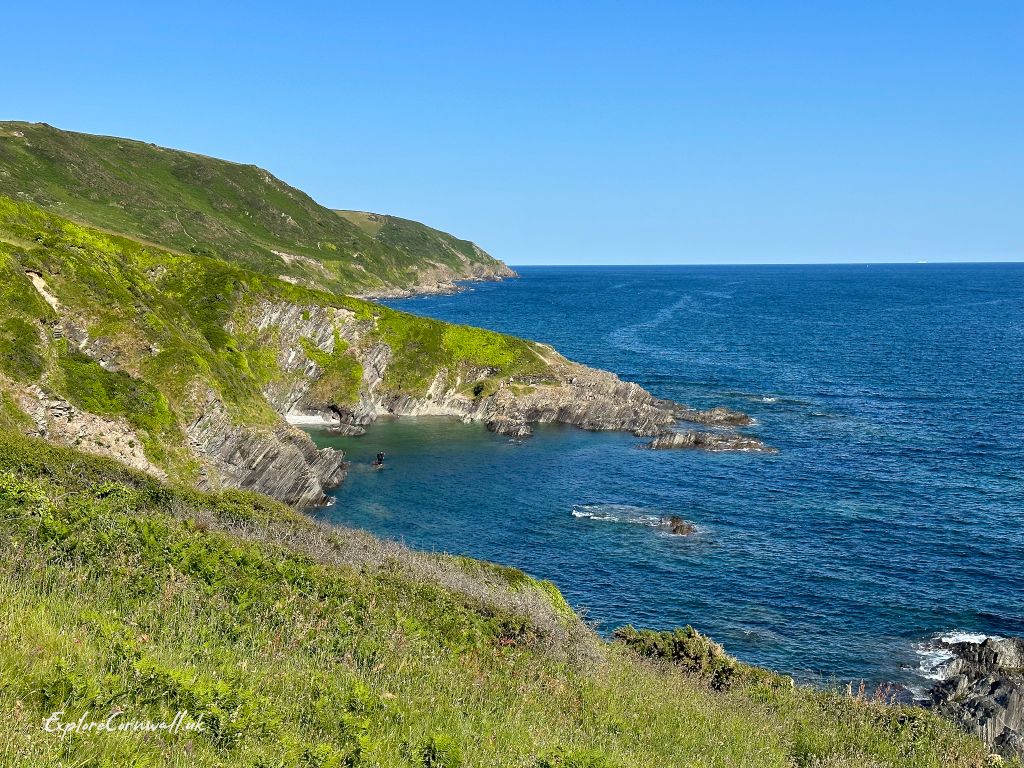 Coast path at Lantivet Bay